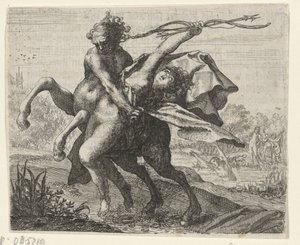 ケンタウロスによる女性の誘拐の寓話 作： Egidius  Sadeler (II)