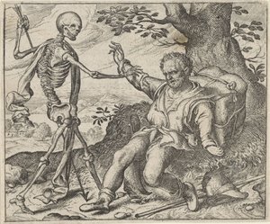 老人と死の寓話 作： Egidius  Sadeler (II)