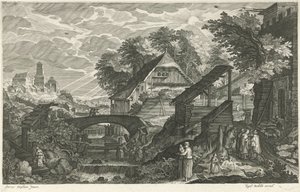川の隣の家 ボヘミアの八つの風景（連載タイトル） 作： Egidius  Sadeler (II)