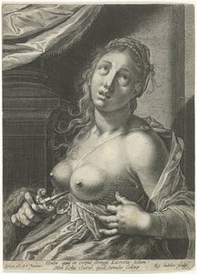 ルクレティアの自殺 作： Egidius  Sadeler (II)