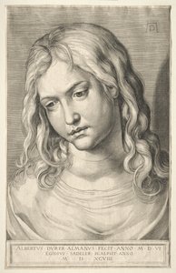 女性の頭 作： Aegidius Sadeler