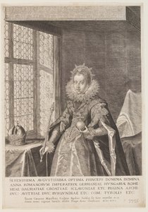 アンナ、皇帝マティアスの妻 作： Aegidius Sadeler II