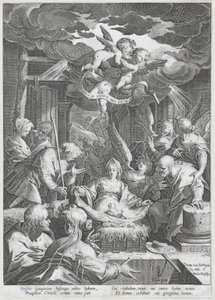キリスト降誕、1588 年。 作： Aegidius Sadeler II