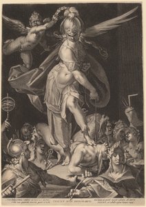 無知に打ち勝つ知恵 作： Aegidius Sadeler II, after Bartholomaeus Spranger