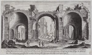 ローマのカラカラ浴場（彫刻 作： Aegidius Sadeler or Saedeler