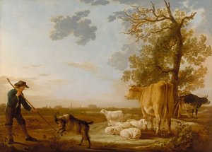 牛のいる風景 作： Aelbert Cuyp