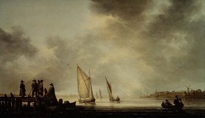 川の風景 作： Aelbert Cuyp