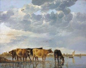 水の中の牛 作： アエルバート・カイプ