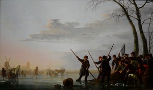 氷の下の釣り 作： アエルバート・カイプ