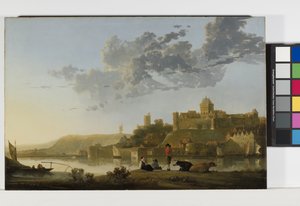 ナイメーヘンのファルクホーフ、1652-1654年頃（木に油彩） 作： Aelbert Cuyp
