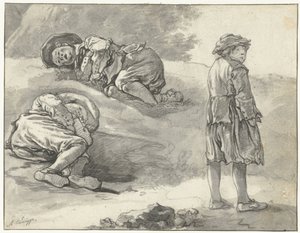 小さな羊飼いの 3 つの習作 作： Aelbert Cuyp