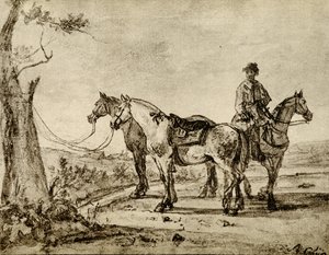 3頭の馬 作： Aelbert Cuyp