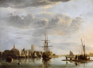 ドルドレヒトの眺め、1652～53年頃（キャンバスに油彩） 作： Aelbert Cuyp