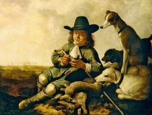 ヤング・スポーツマン」（油彩・キャンバス） 作： Aelbert Cuyp