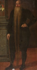 エダムの孤児院の評議会メンバー、ロング ビアードと呼ばれるピーター ディルクスの肖像 作： Aert Pietersz. (attributed to)