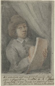 コンスタンティン・ダニエル・ア・レネッセの自画像の詳細 作： Aert Schouman