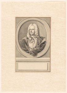 左の楕円形のエイブラハム・ファン・ホーイの肖像 作： Aert Schouman