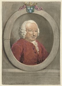 右側に楕円形の Johan Hudde Dedel の肖像 作： Aert Schouman