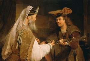 1680年代にダビデにゴリアテの剣を渡したアヒメレク
