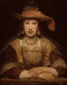 若い女性の肖像、1690年頃（キャンバスに油彩） 作： Aernt de Gelder