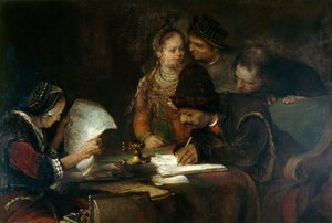 結婚契約書 1670年頃 油彩・カンヴァス 作： Aert de Gelder