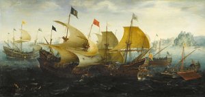 1587年のカディスの戦い 作： Aert van Antum