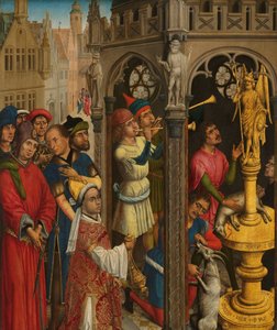 マニ教の偶像に捧げるアウグスティヌス (?) 作： Aert van den Bossche (attributed to)