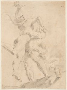 ヘラクレスとアンタイオスの習作 作： After Annibale Carracci