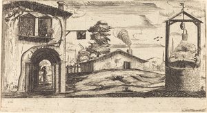 井戸のある風景 作： ジャック・カロに倣って