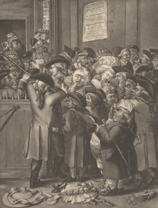 ピットドア ラ・ポルト・デュ・パルテール 1784年11月9日 作： After Robert Dighton the Elder.