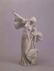 ダンサー、テーブルのセンターピースから、セーヴル、1900（ビスケット） 作： Agathon Leonard