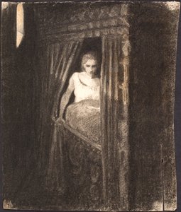床の間の女性 作： Agnes Slott Møller