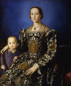 トレドのエレノアと息子のジョバンニ、1545年頃の肖像画 作： Agnolo Bronzino