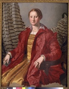 貴婦人の肖像、1550-55年頃 作： Agnolo Bronzino