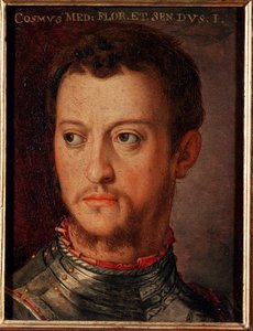 メディチ家のコジモ（カム）1世の肖像（コジモ1世・デ・メディチ 作： Agnolo Bronzino