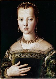 マリア・デ・メディチの肖像（油彩・キャンバス 作： Agnolo Bronzino