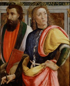 セント・バーソロミューとユリアヌス・ザ・ホスピタラー、15世紀後半 作： Agnolo di Domenico
