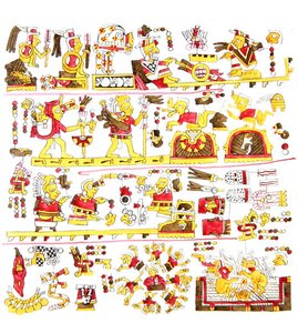 エドワード・キング（1795-1837）キングズボロー卿による「メキシコの古代」の挿絵（1831-48年刊、カラーリトグラフ）。 作： Agostino Aglio