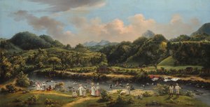 ロゾー川の眺め、ドミニカ、177080。 作： Agostino Brunias