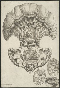 扇形のかぶと 作： Agostino Carracci