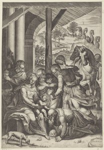 王たちの崇拝 作： Agostino Carracci
