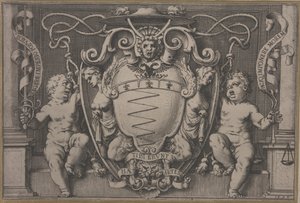 フィリッポ・セガ枢機卿の紋章 作： Agostino Carracci