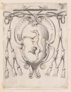 サンピエリ家の枢機卿の紋章、1590-95。 作： Agostino Carracci