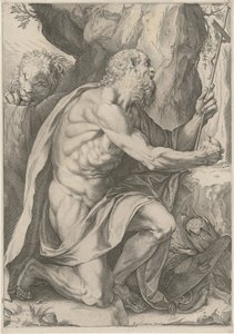 聖ヒエロニムス 作： Agostino Carracci