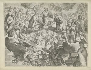 パドヴァの聖ユスティナの殉教（上半分） 作： Agostino Carracci