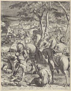 キリストの磔刑（右） 作： Agostino Carracci