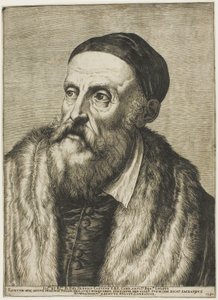 ティツィアーノの肖像 作： Agostino Carracci