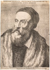 ティツィアーノの肖像画 作： Agostino Carracci