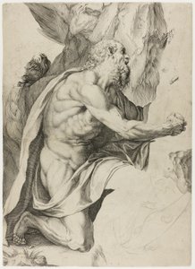 悔い改めの聖ヒエロニムス 作： Agostino Carracci