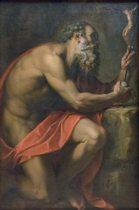 聖ジェローム 作： Agostino Carracci